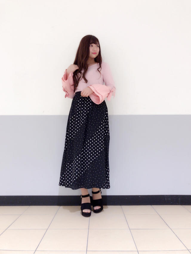 リボンで女の子らしさ満点tops♡なつみ