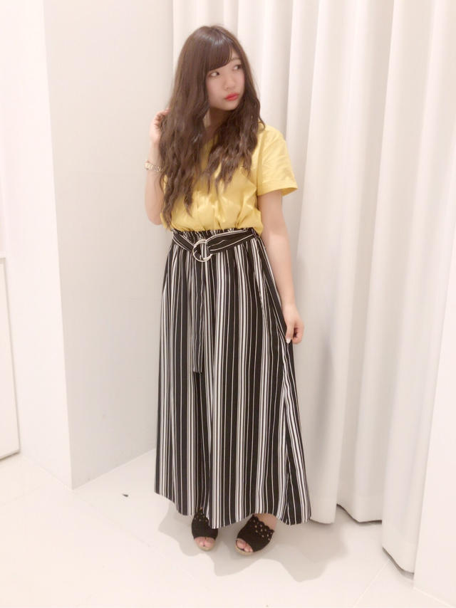 人気のワイドPTが再入荷☆店頭コーデ★なつみ
