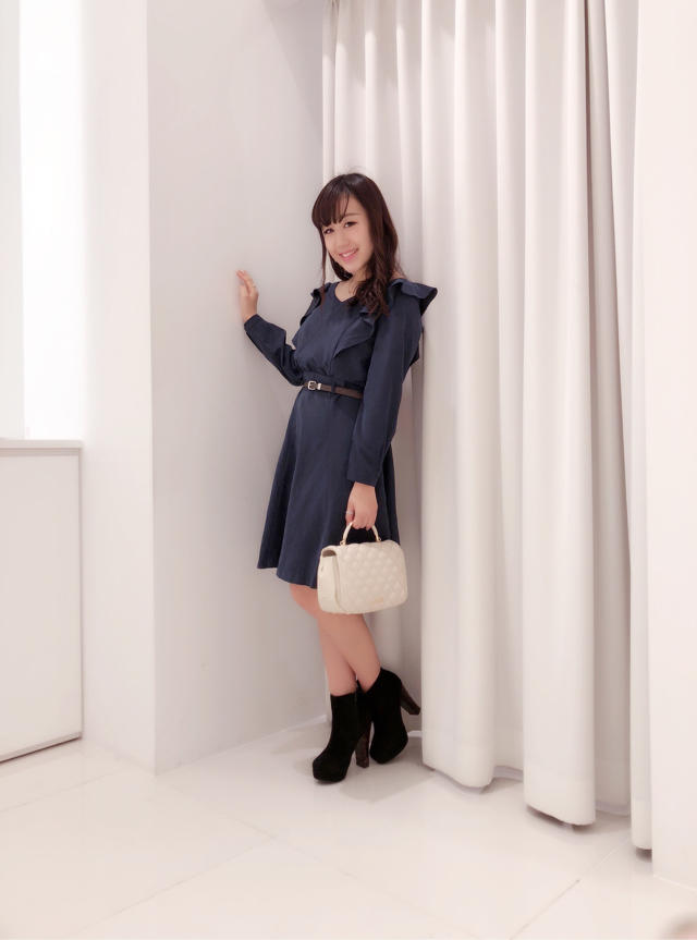 背中レースで可愛く❤︎ピーチフリルワンピ❤︎かなこ