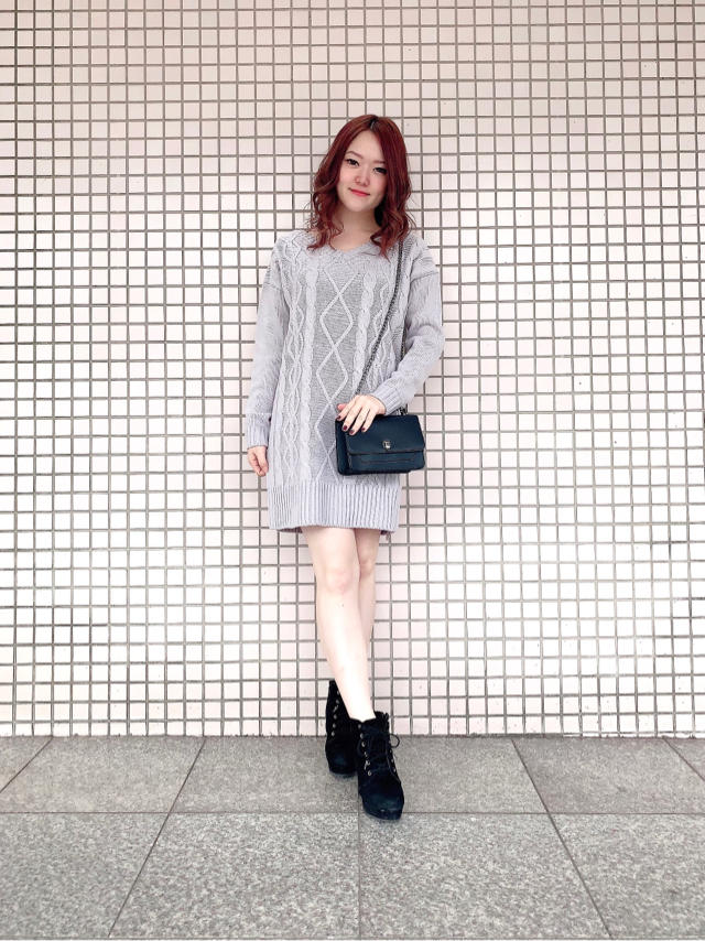 バッグスタイルも抜け目なく♡再入荷♡ニットチュニック♡ゆか