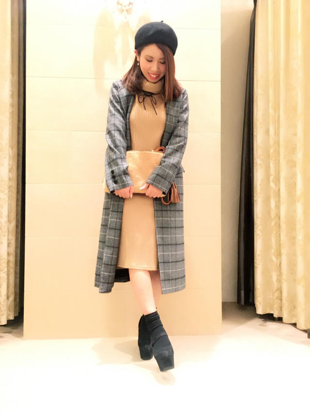 グレンチェックチェスターコート♡みゆう