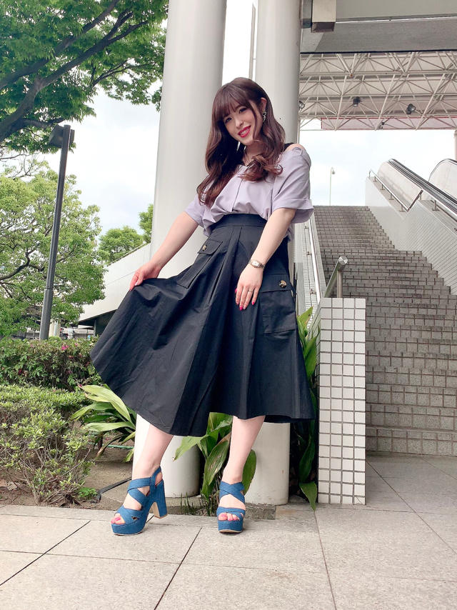 パステルカラーで夏仕様に♡レイヤードオフショルトップス♡ゆか
