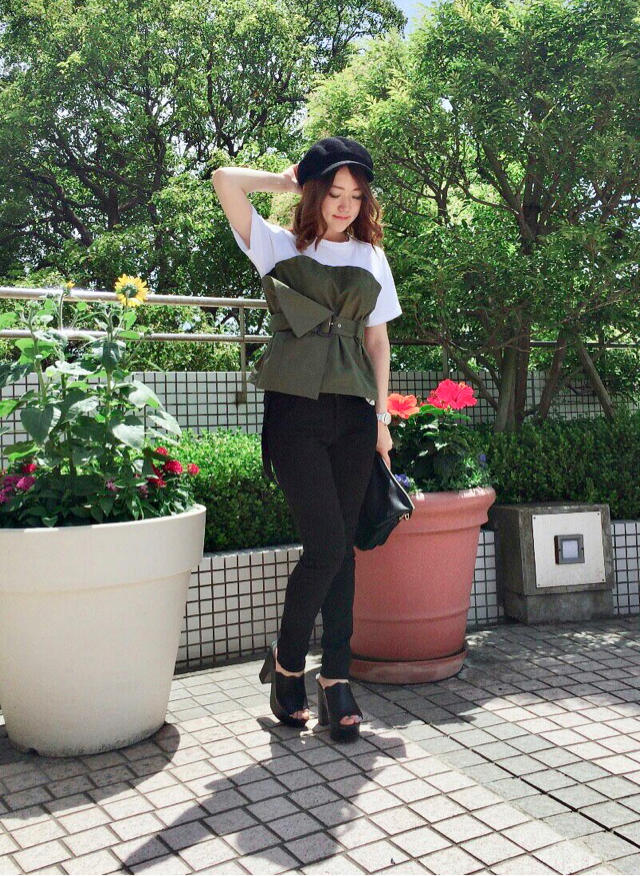 楽ちんオシャレなドッキングTシャツ♡なつみ