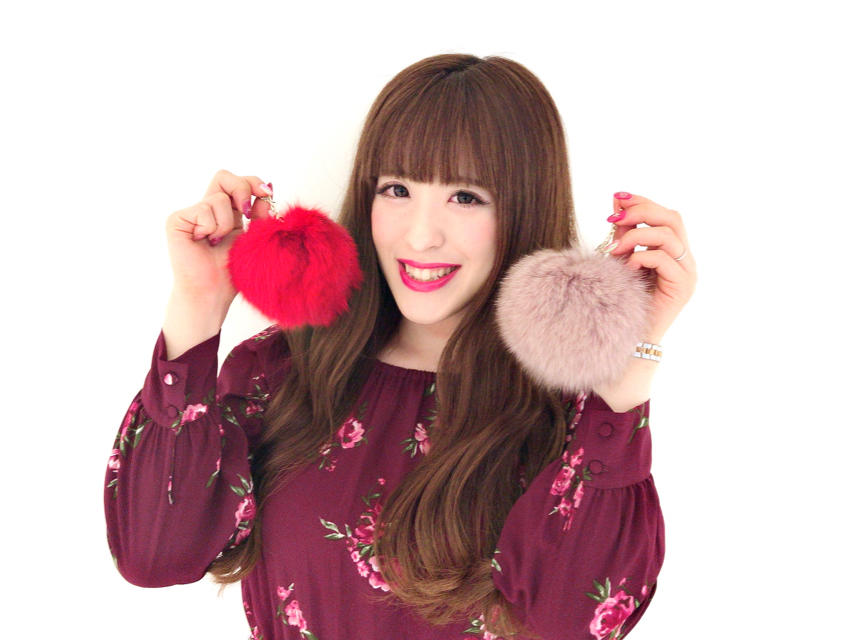 アクセント使い◎☆カラバリ豊富なファーチャーム♡ゆか