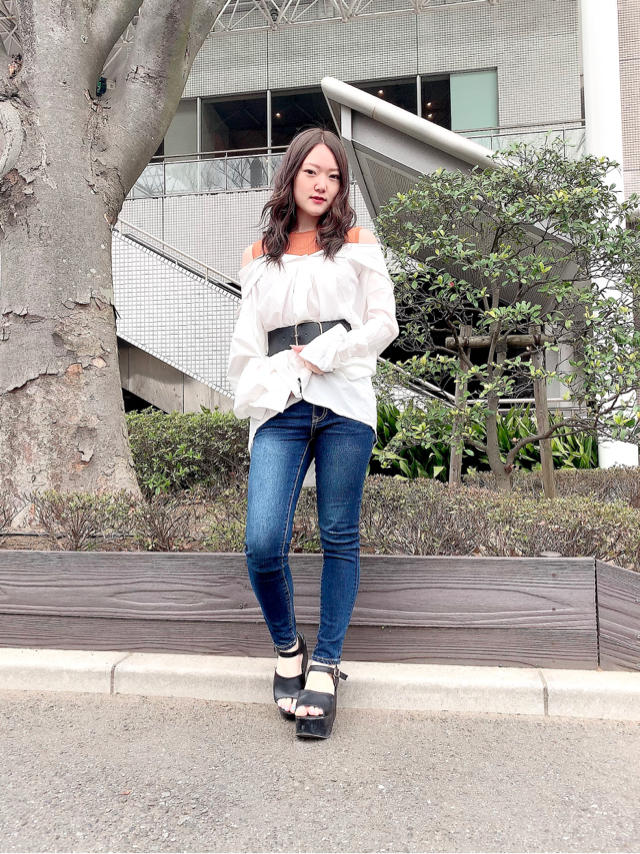 ベルト合わせでルーズに可愛く♡ロングシャツ♡ゆか