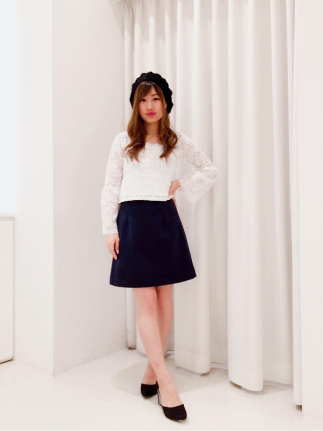 フレアースリーブ♡レーストップス♡ひなこ