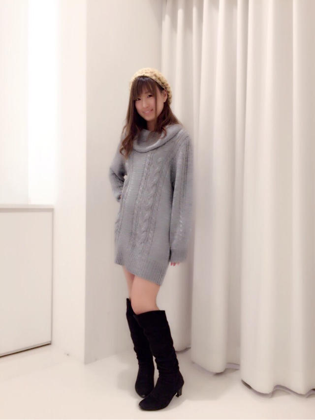 タートルチュニック♡ケーブル編み♡ひなこ