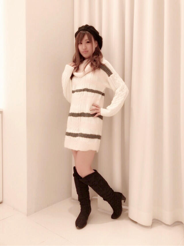 フェザー×ケーブル編みOP★★はるか
