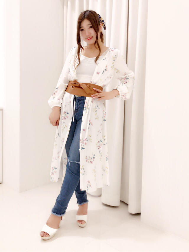 再入荷！花柄プリントワンピ♡かなこ