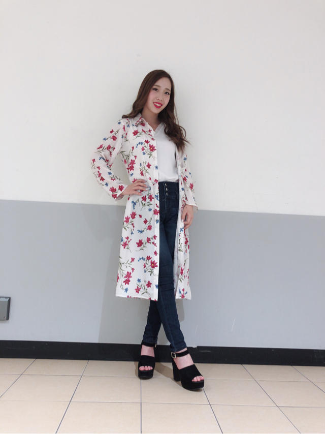 古田着用♡オリジナル花柄ロングシャツ♡Risa
