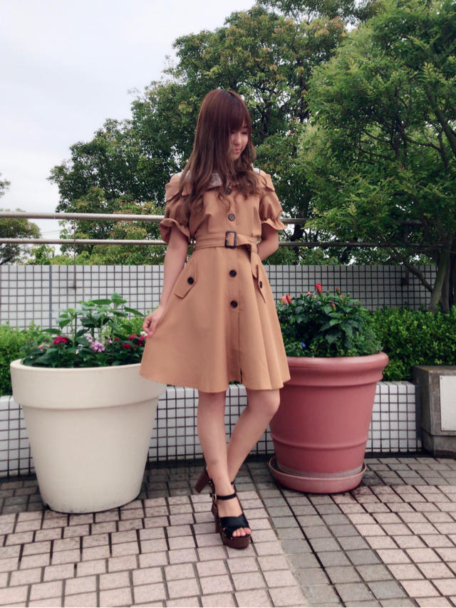 人気がとまらない！！大人気トレンチOPが再入荷♡なつみ