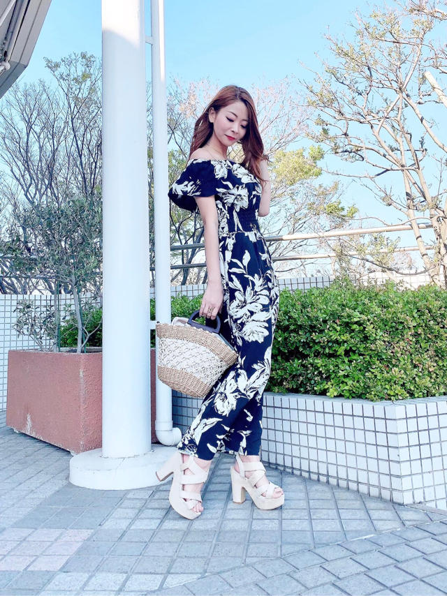 待望の再入荷‼︎花柄オールインワン♡YUKIE