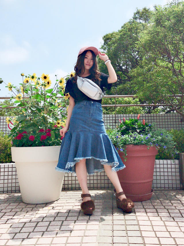 期間限定プライス!!ペプラムデニムskirt♡♡かなこ