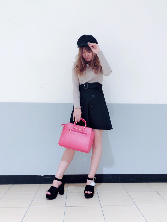 シャーリングオフショルロンT♡かなこ