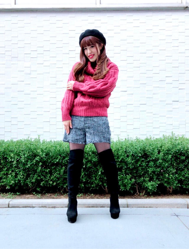 着心地◎ゆったりオフタートルニット♡なつみ