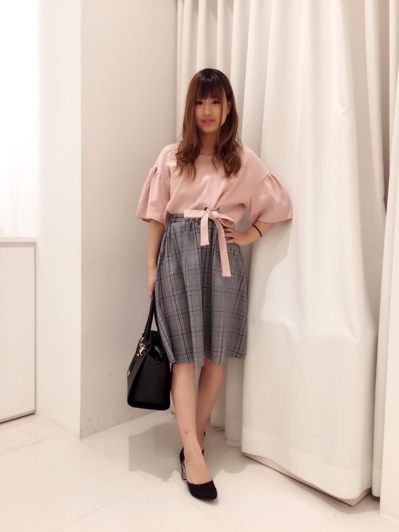 ボリューム袖×ウエストリボン♡デザインtopsでガーリーcode♡