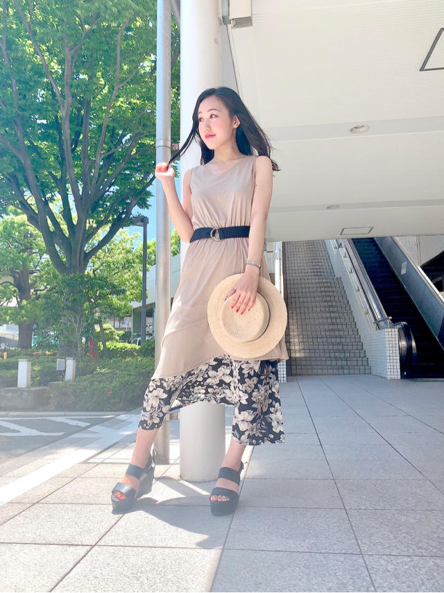 とっても楽チン♩裾花柄カットワンピース❤︎かなこ