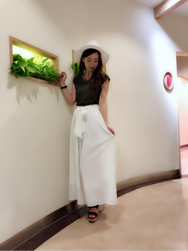 胸元クロスカットトップス♡ひなこ