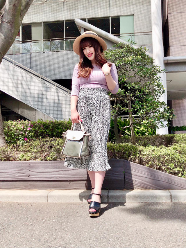 オフショルテレコTOPSで女子力up♡GWのお出掛けにぴったり♡ちひろ