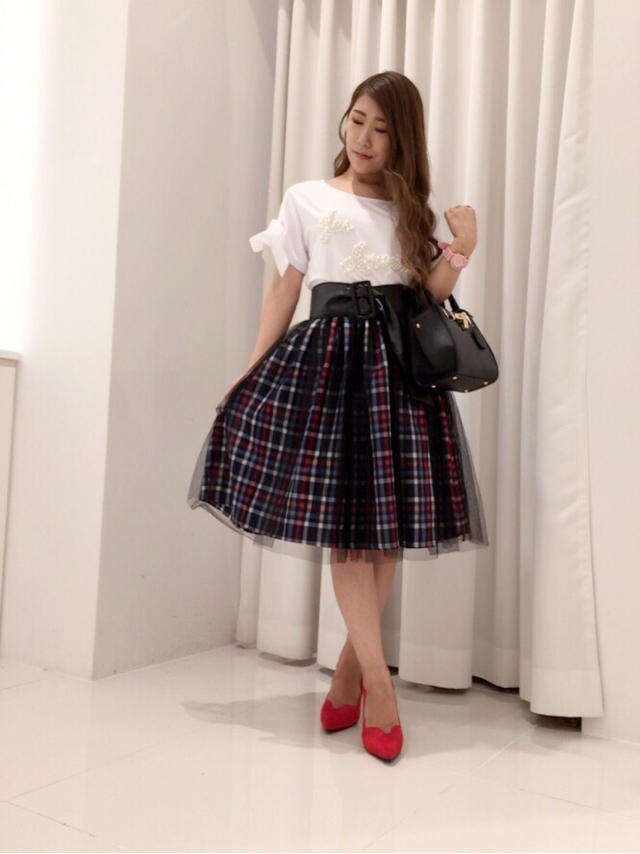 新作♡パール風リボンカットソー♡かなこ