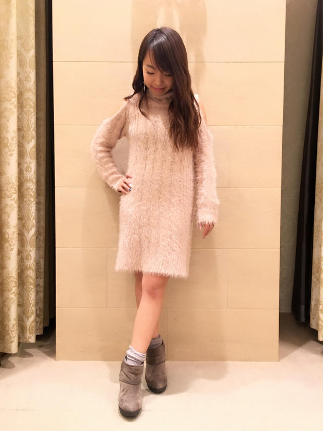 大人気！！シャギーニットワンピ♡みゆう