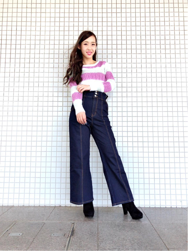 今から着れる♡MIXニットトップス♡ゆか