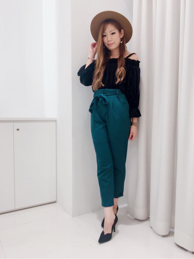 Newベロア素材トップス♡mika