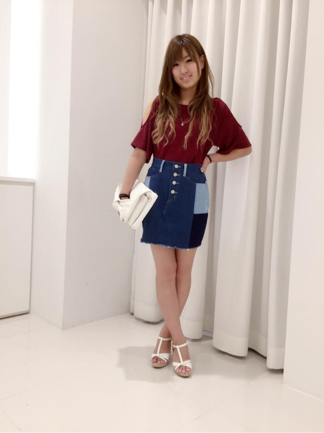 ヘルシー見せ♡人気♪肩あきトップス☆☆ひろ