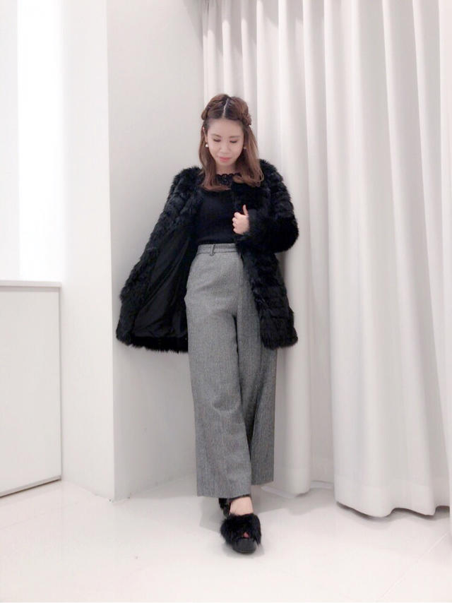 シンプルで上品に♥ファーコート♥はるか
