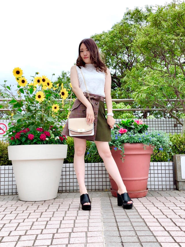 ブロッキングトレンチスカート♡♡かなこ