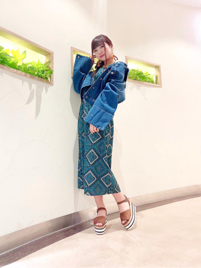 ビックシルエットがcuteに♡ワイドスリーブGジャン♡なつみ