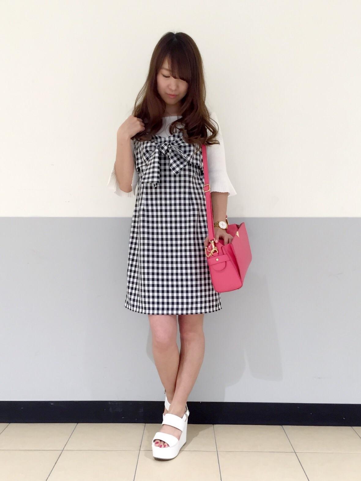 mayuイチオシ♡‼︎インナー付きギンガムチェックミニOP♡