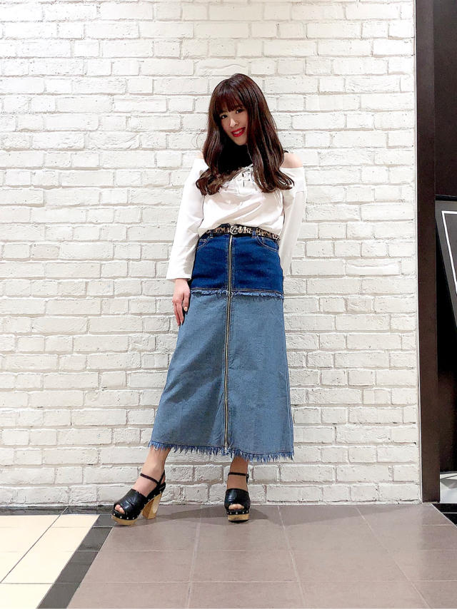肩出しでヘルシーに♡レイヤード風ブラウス♡♡かなこ