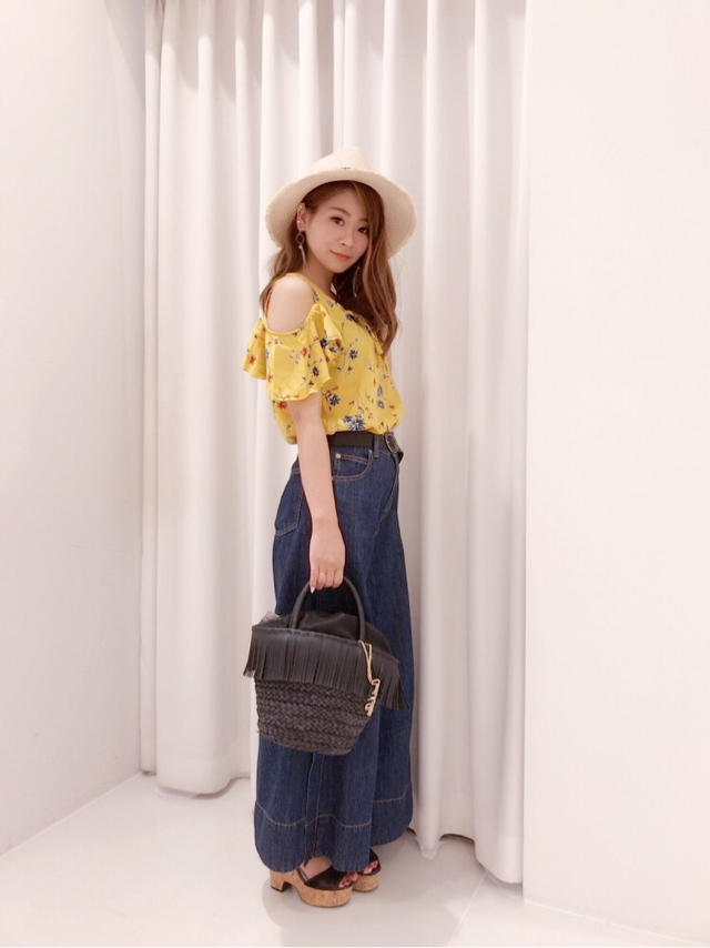 人気の花柄❁店頭コーデ♥はるか