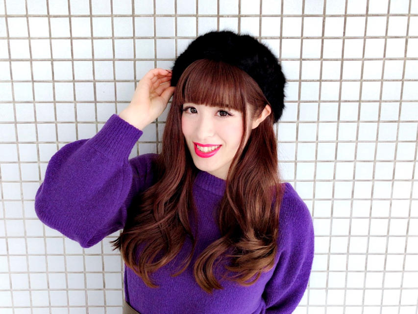 コーデのプラスに♡アンゴラベレー帽♡♡かなこ
