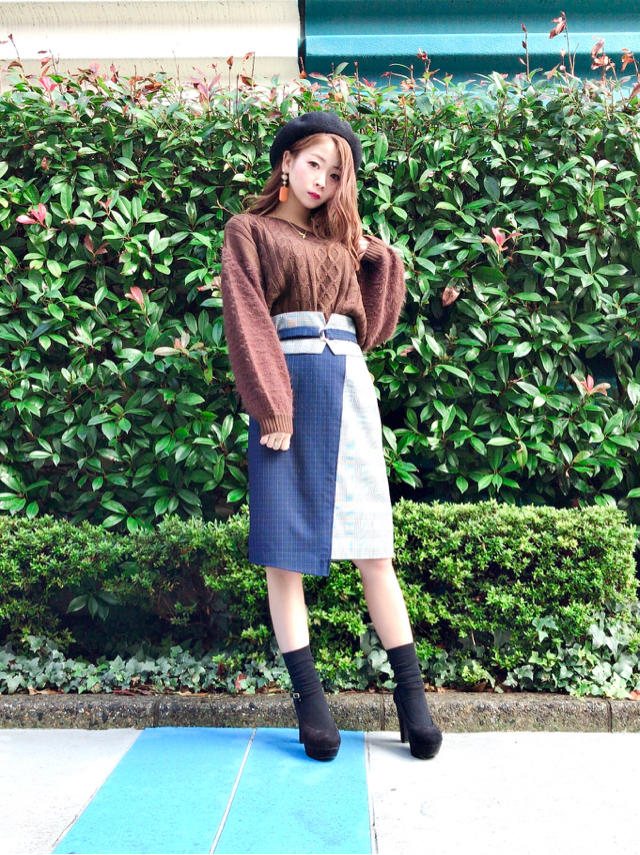 新作!!ベルト付きラップ風skirt♡♡かなこ
