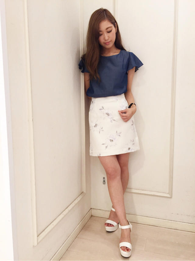 上品な花柄で素敵Lady♡