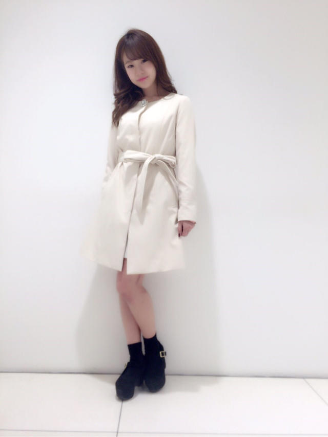 新作ノーカラーコート♡おさぴ