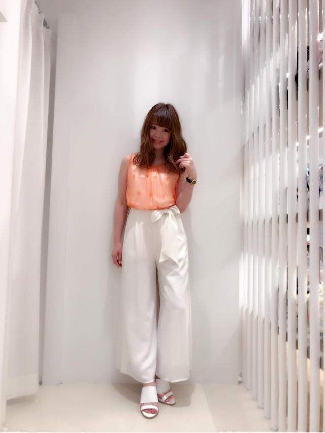 透け感…♡爽やかパンツコーデ♡りぃ