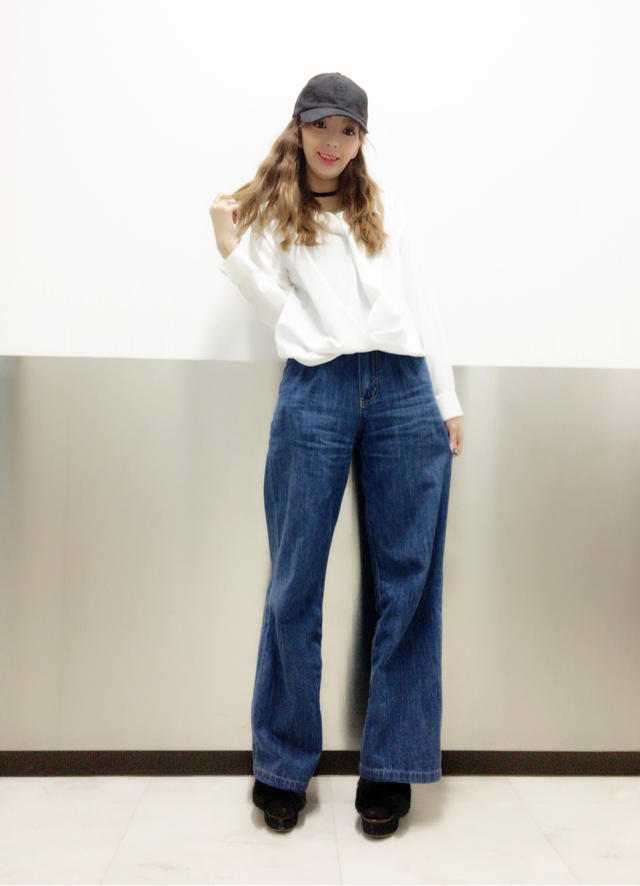 お気に入り♡ワイドパンツ着まわしコーデ(♡´ ꒳ ` )ﾉChieko