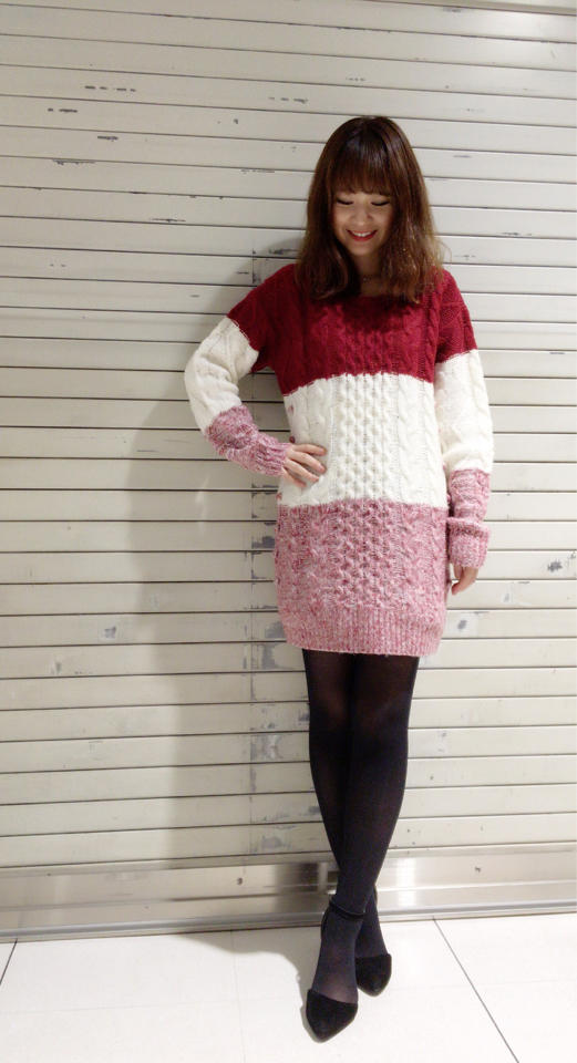 新作♡配色ボーダーニット(⑅•͈ᴗ•͈).:*♡Chieko