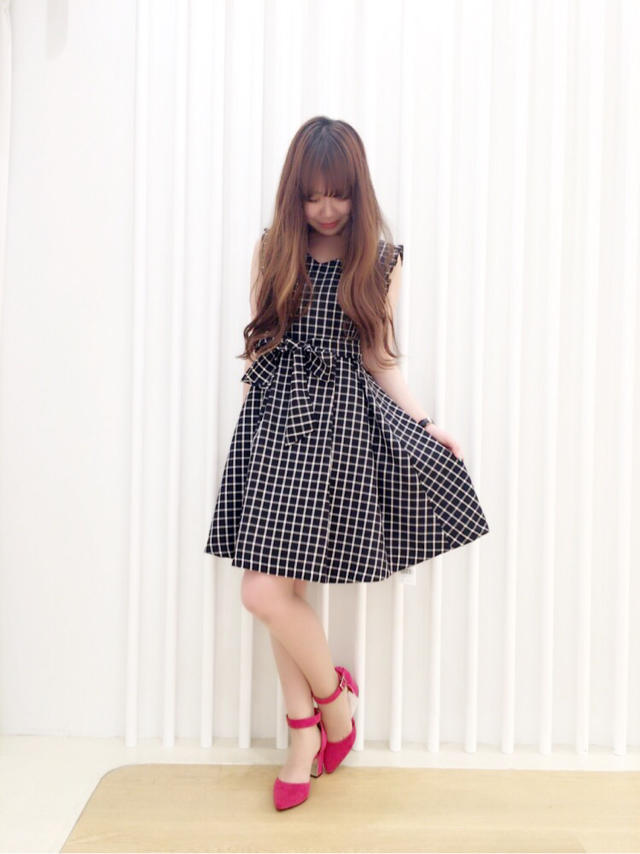 新作＊チェック柄ワンピース❥ちほ