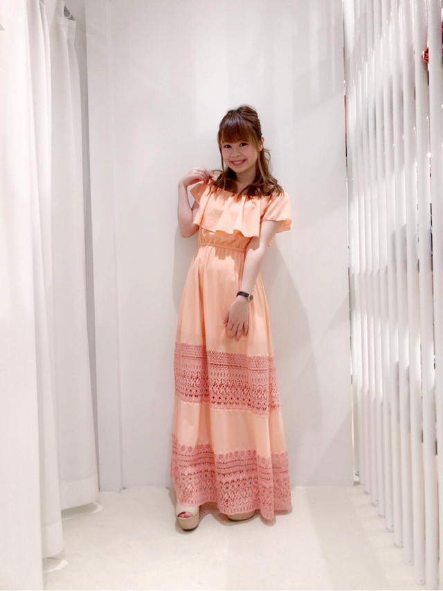 人気のマキシワンピ♡新色入荷！りぃ
