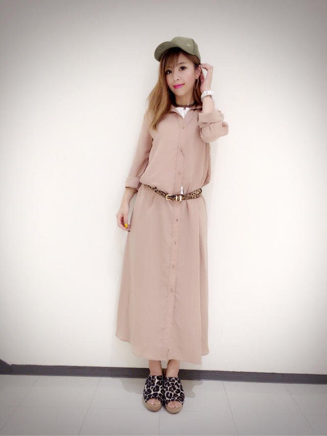 ロングシャツ着まわし♡みき