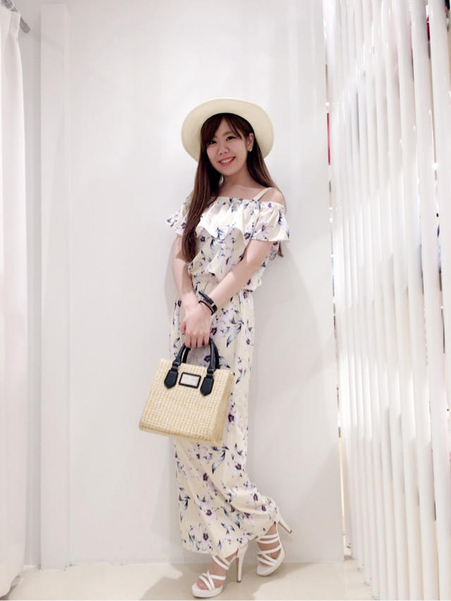 大人気！花柄オールインワン＊新色追加で再入荷♡ちほ