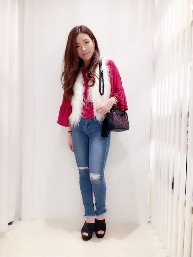シャギーニットベストcode♡あずさ