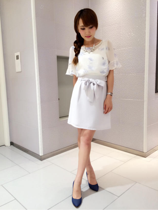 形が綺麗でりぼんが可愛くて♡大人気なスカートです！
