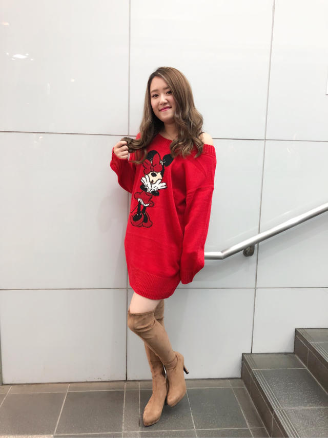 大人気ディズニーコラボ着用♡ミニーちゃん♡もみ❁*.ﾟ
